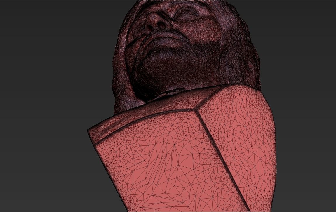 Aragorn bust Lord of the Rings 3D printing ready stl obj formats 3D print model_27