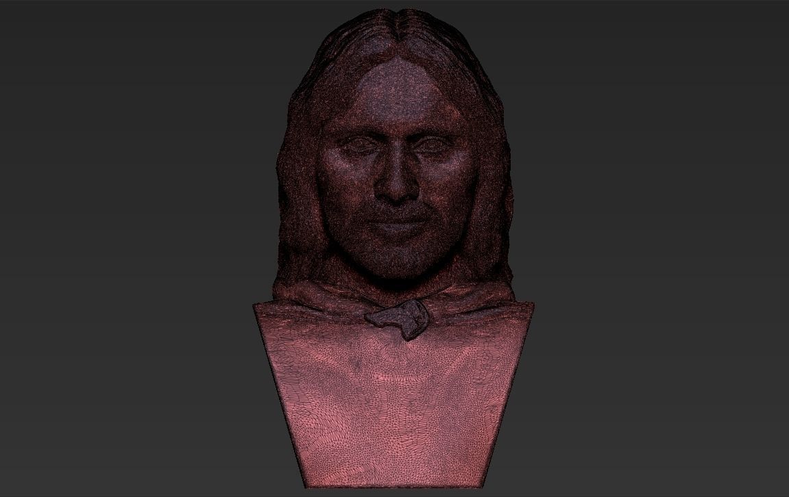 Aragorn bust Lord of the Rings 3D printing ready stl obj formats 3D print model_23