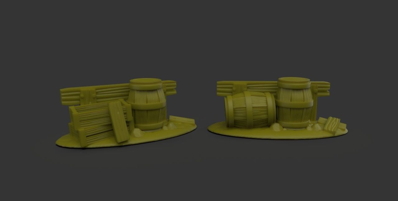 farmer collection wooden toy with cowboy hat 3D print model_4