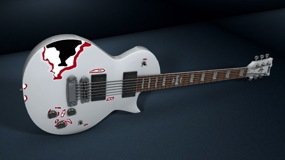 James Hetfield truckster guitar 3D model | CGTrader