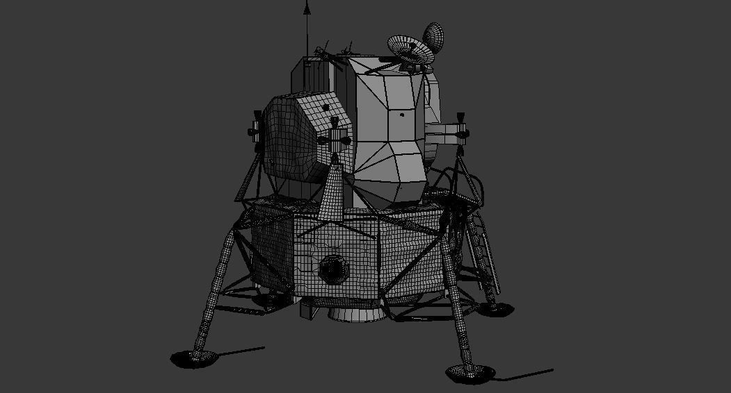 LUNAR LANDER APOLLO 11 MISSION NASA 3D model_5