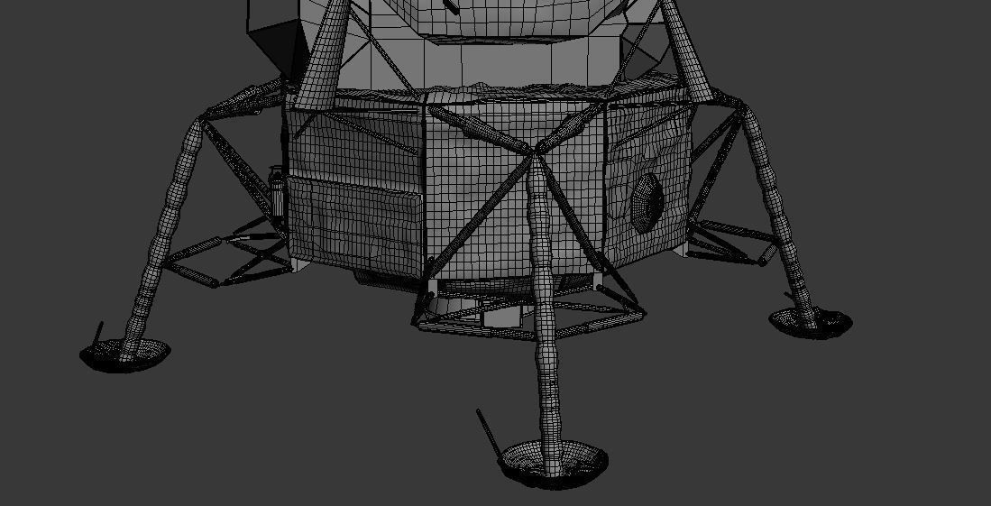 LUNAR LANDER APOLLO 11 MISSION NASA 3D model_11