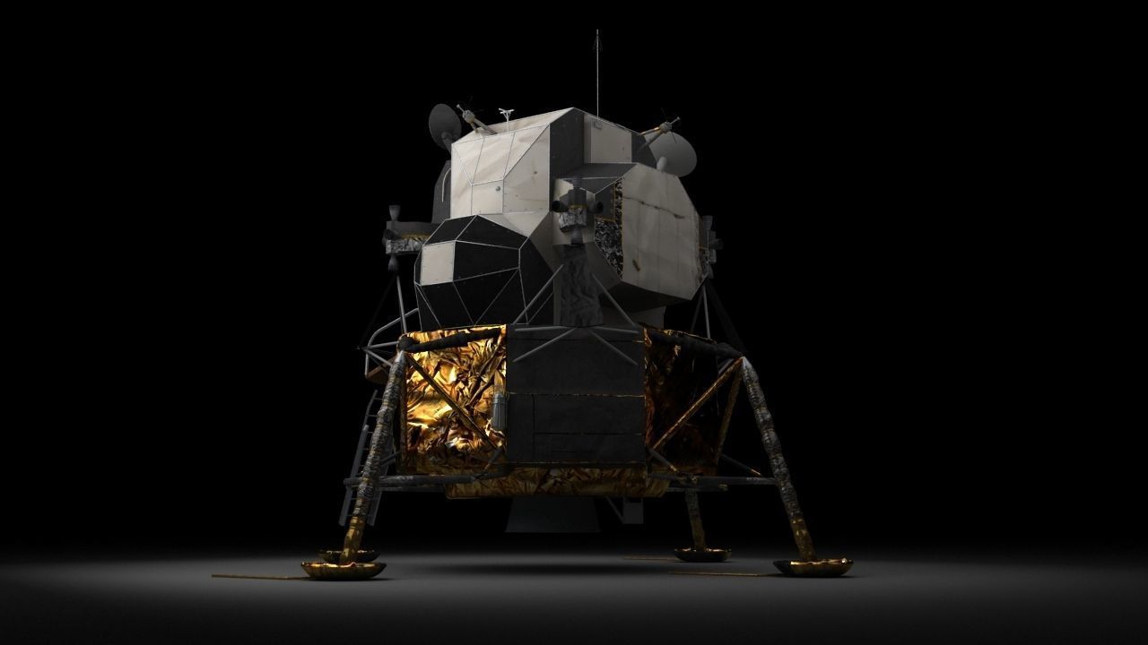LUNAR LANDER APOLLO 11 MISSION NASA 3D model_3