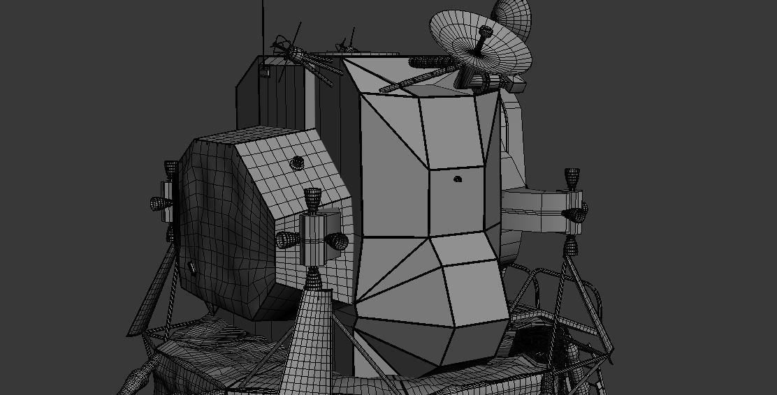 LUNAR LANDER APOLLO 11 MISSION NASA 3D model_6