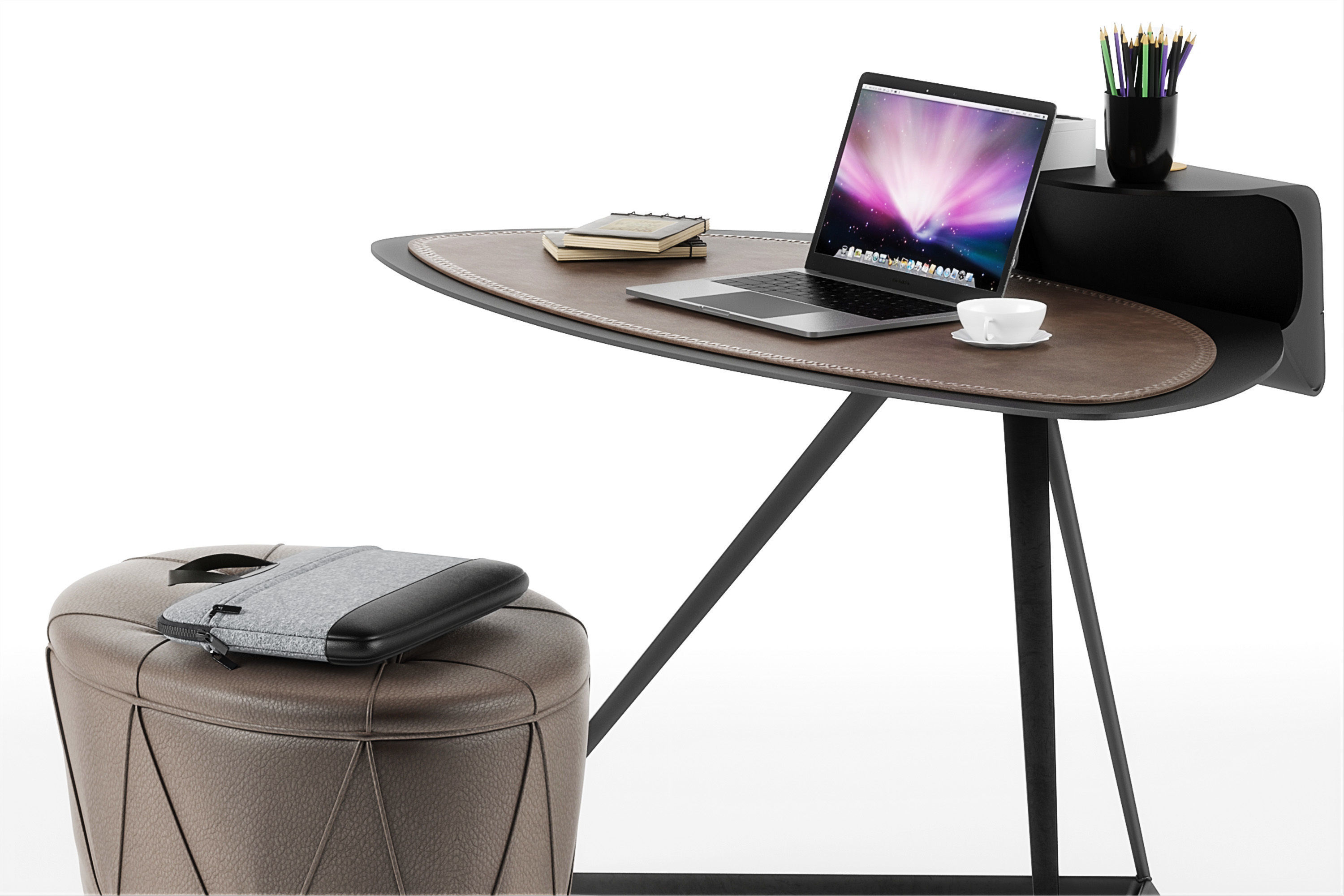 Storm desk set 3D model_3