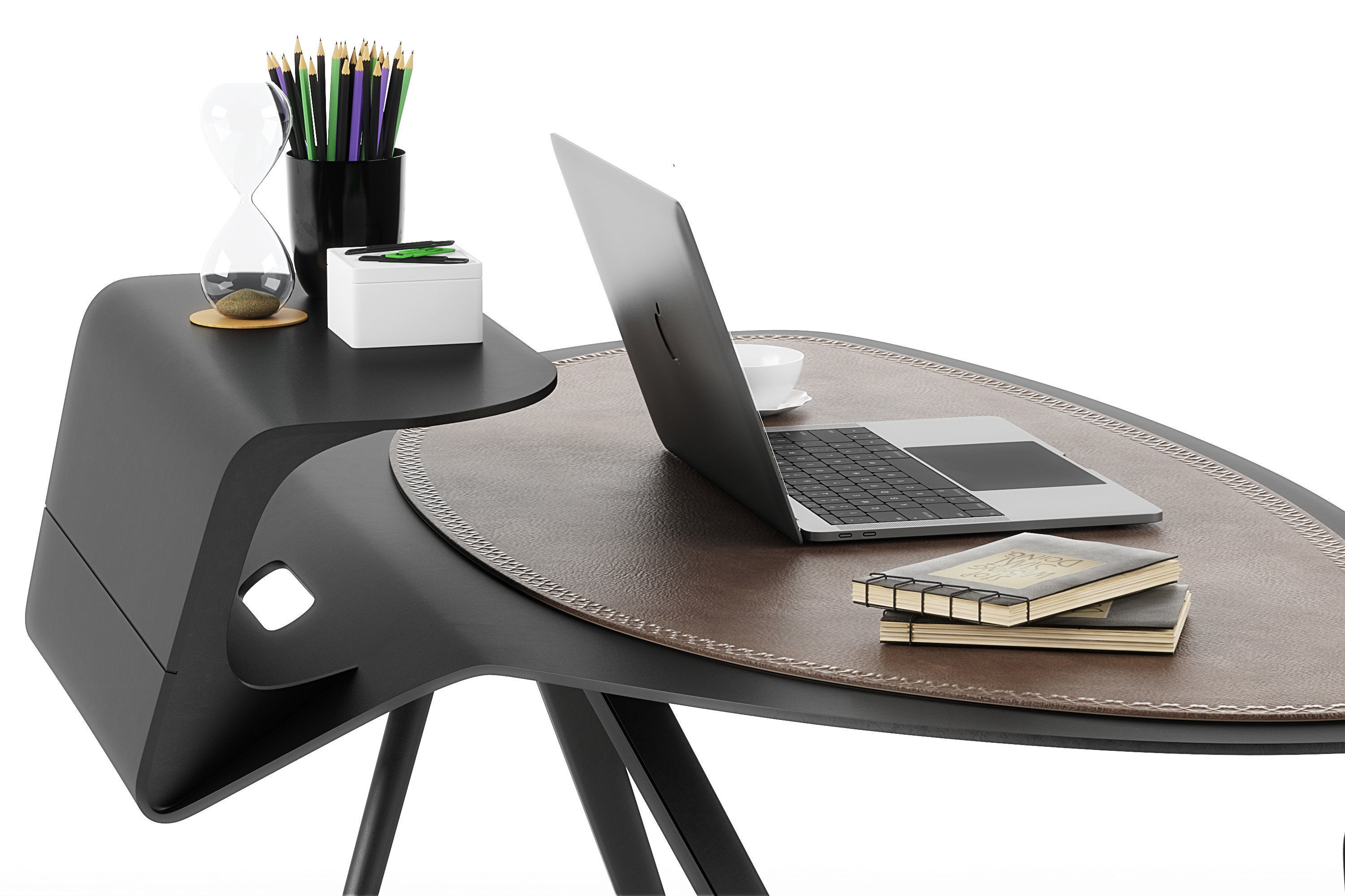 Storm desk set 3D model_1