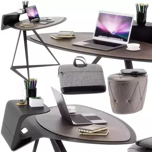 Storm desk set 3D model
