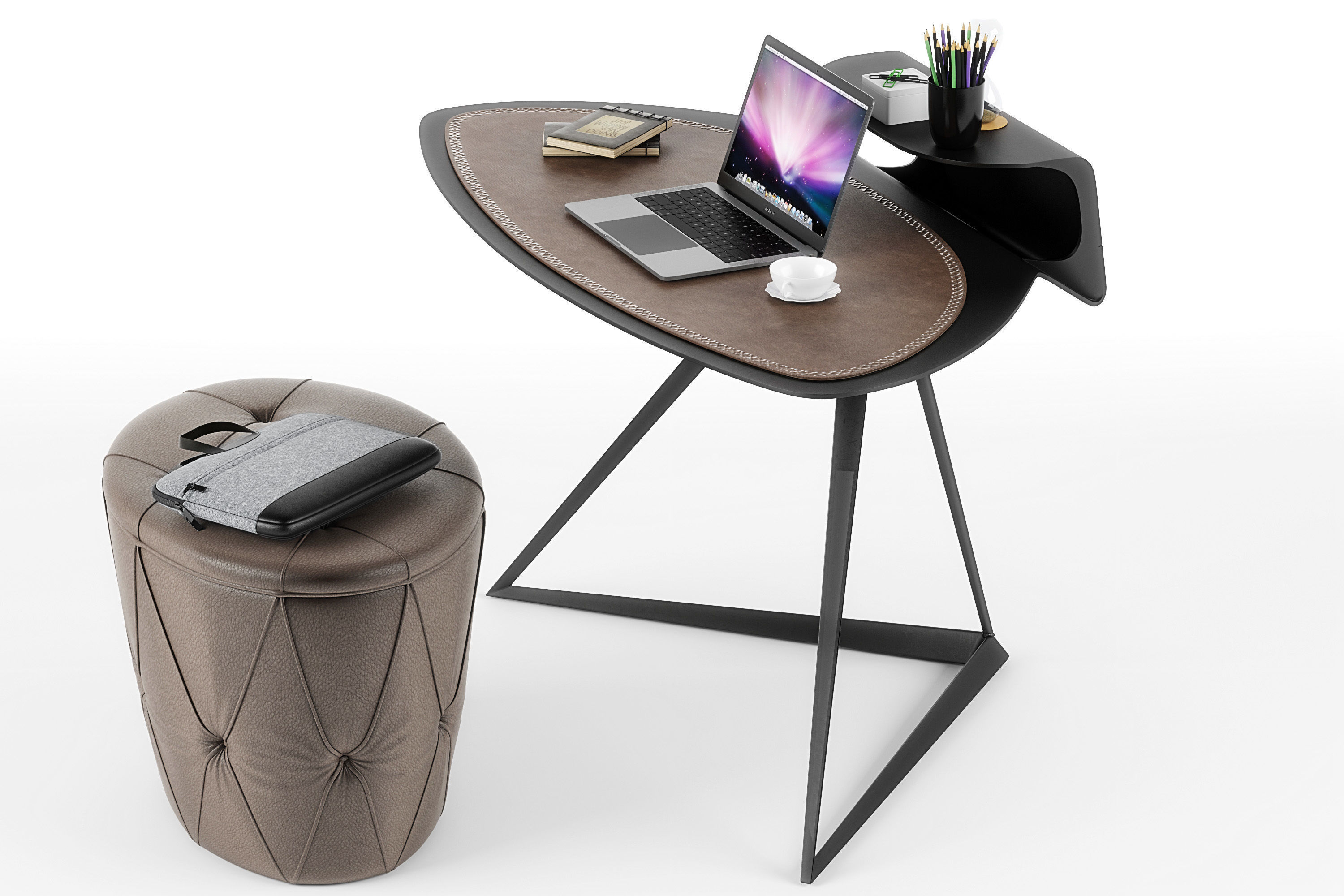 Storm desk set 3D model_4