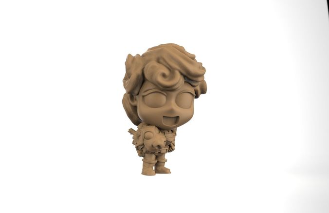 farmer woman 3D print model
