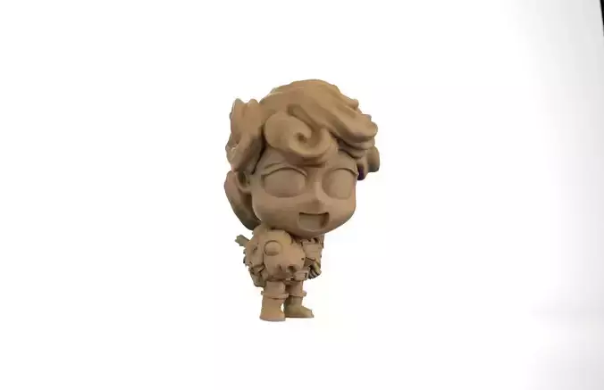 farmer woman 3D print model