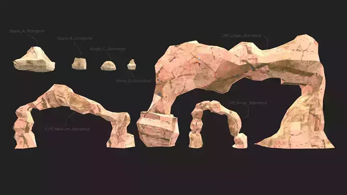 PF FREE Desert Pack - PSX Retro style set