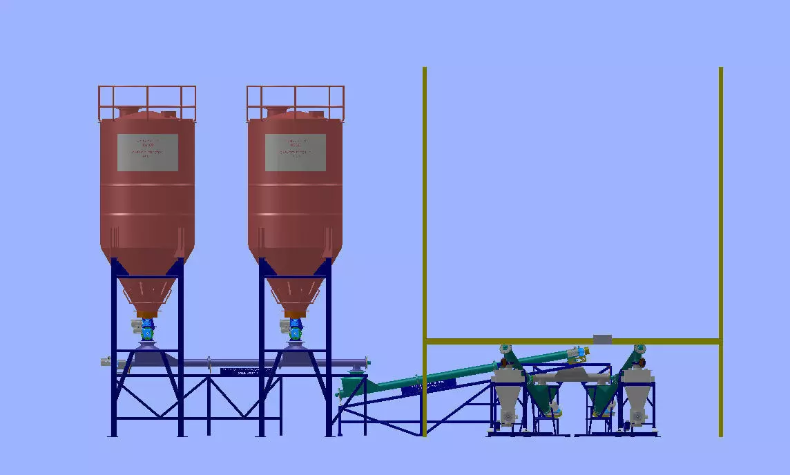 Pneumatic Conveyor For Sugar Feed Free 3D model_0