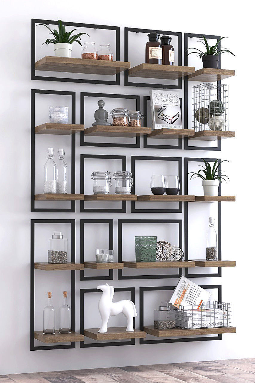 shelfmate kitchen shelf with pots and pans 3D model_4