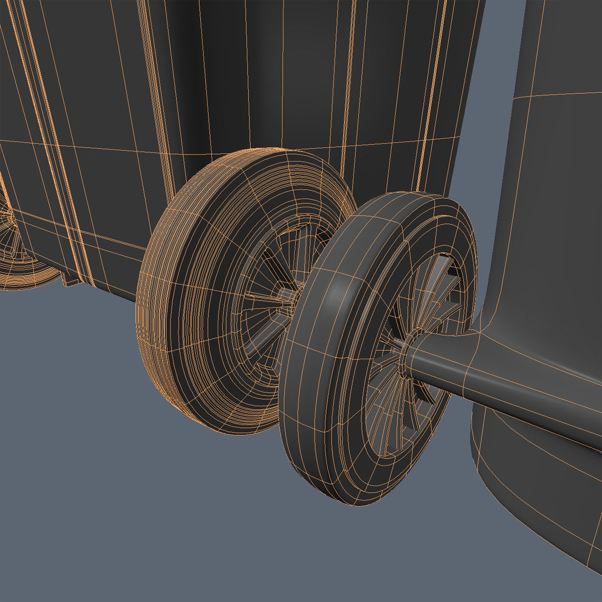 Wheelie Bin Kit With Rubbish 3D model_23