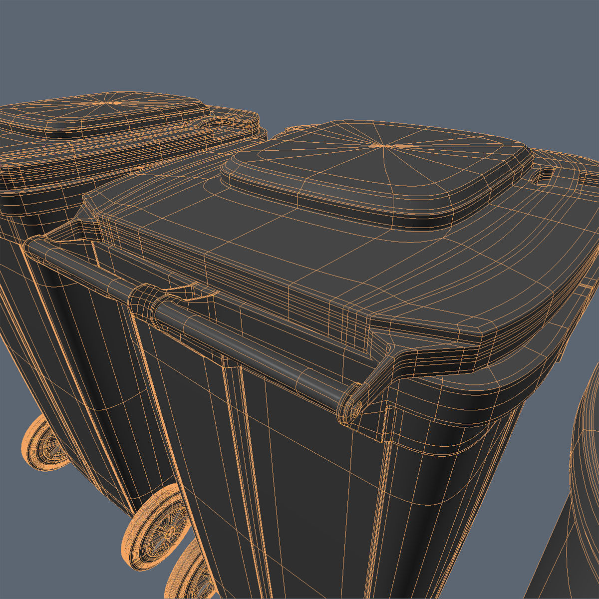 Wheelie Bin Kit With Rubbish 3D model_27