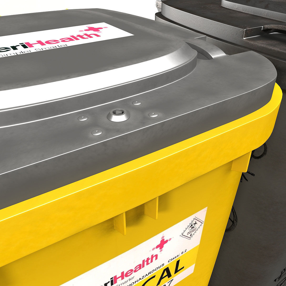 Wheelie Bin Kit With Rubbish 3D model_20