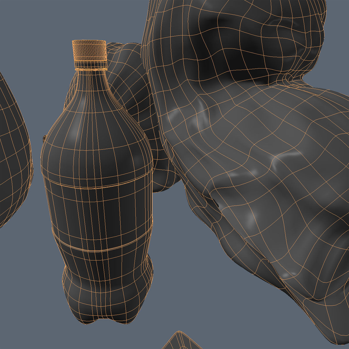 Wheelie Bin Kit With Rubbish 3D model_34