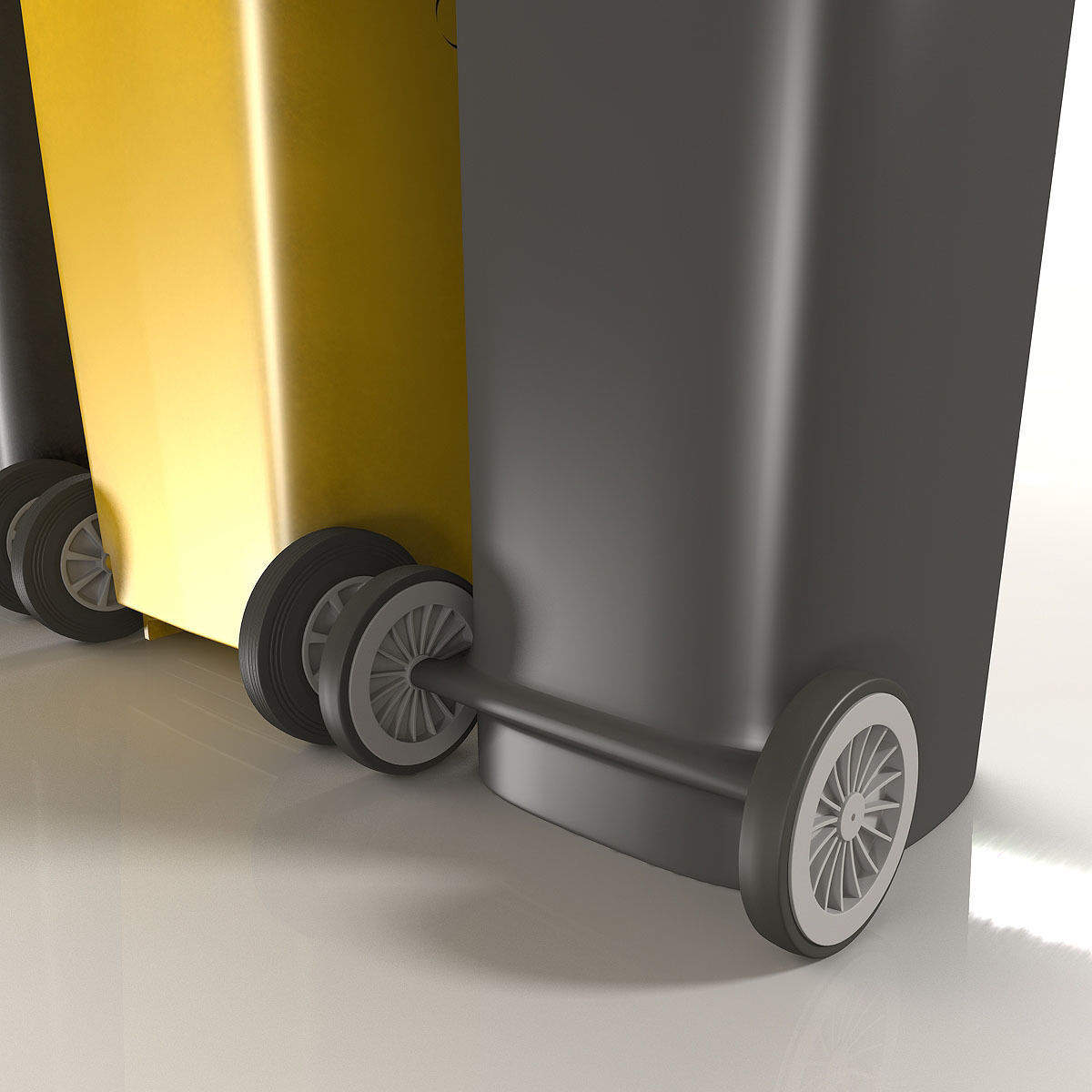 Wheelie Bin Kit With Rubbish 3D model_12