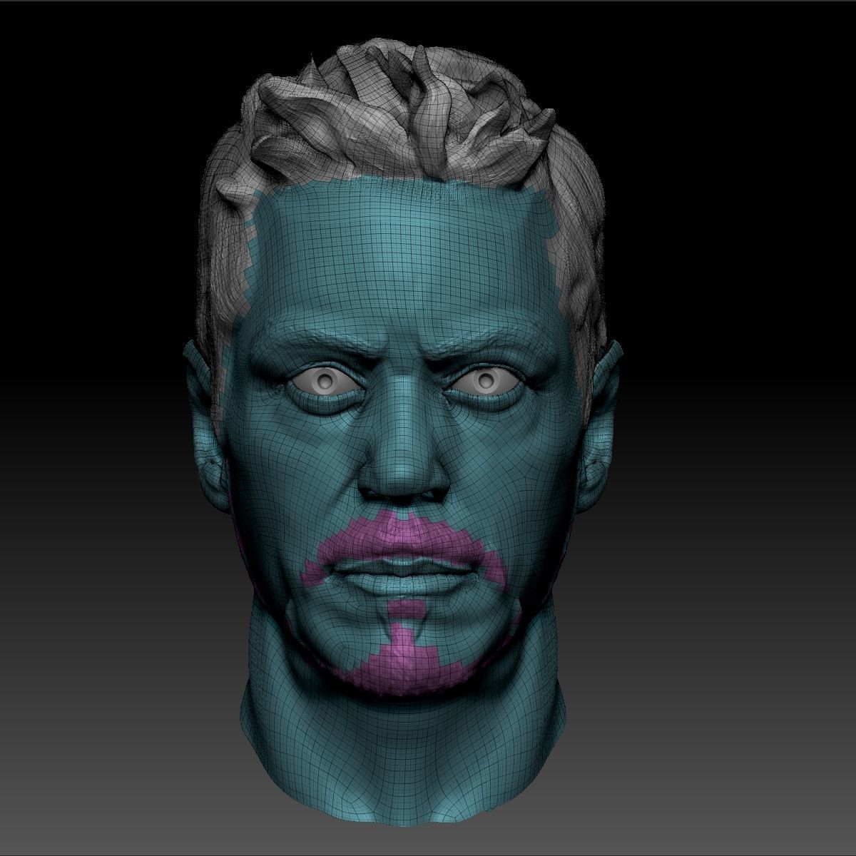 Robert Downey Jr 3D Model Head 3D model_9