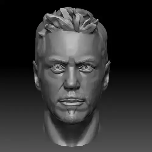 Robert Downey Jr 3D Model Head