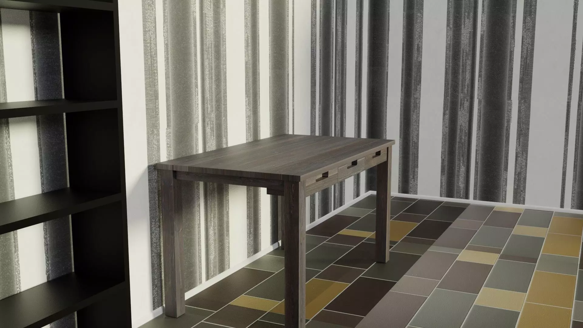 table wood 3D model