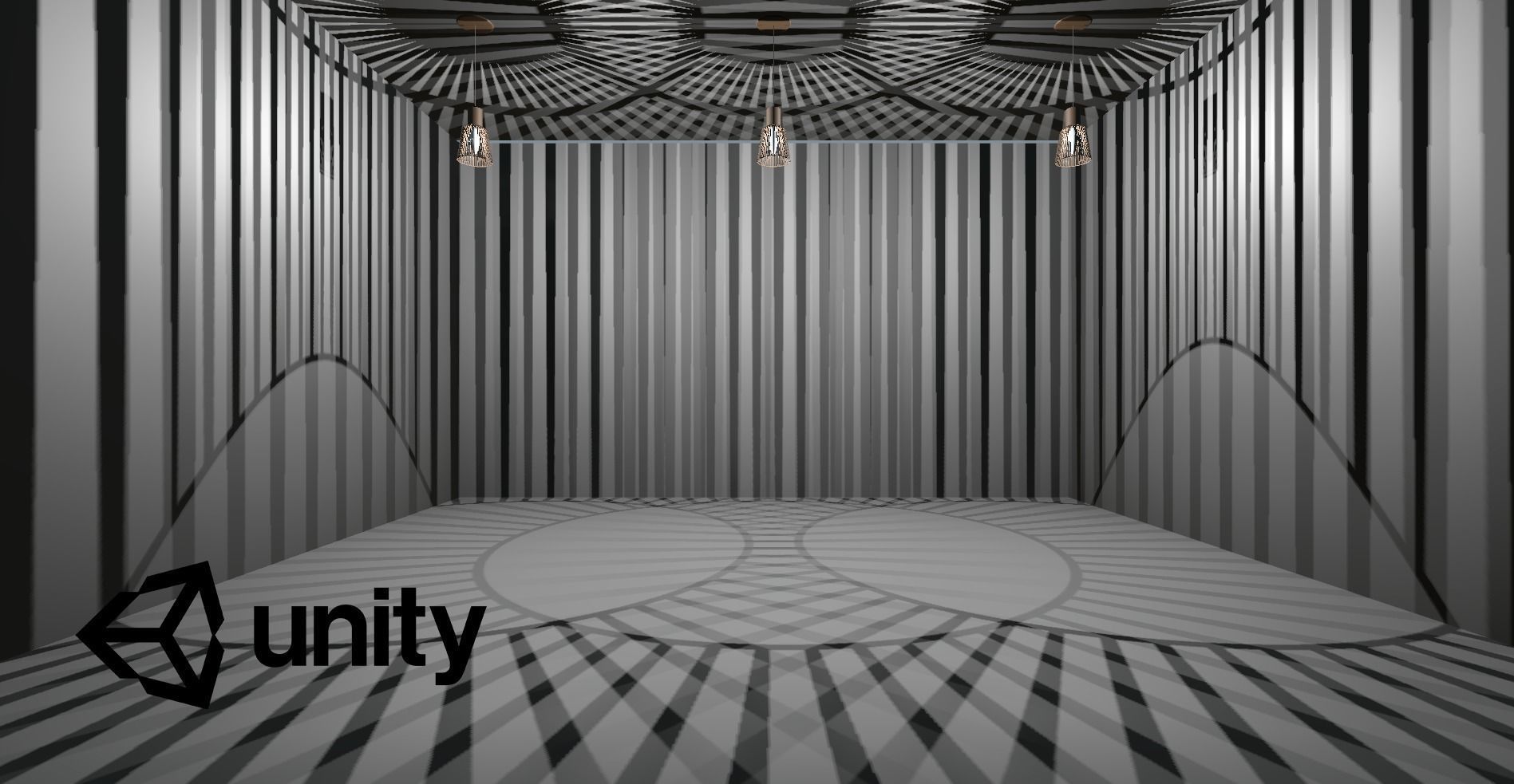 Wooden ceiling lamp model Low-poly 3D model_9