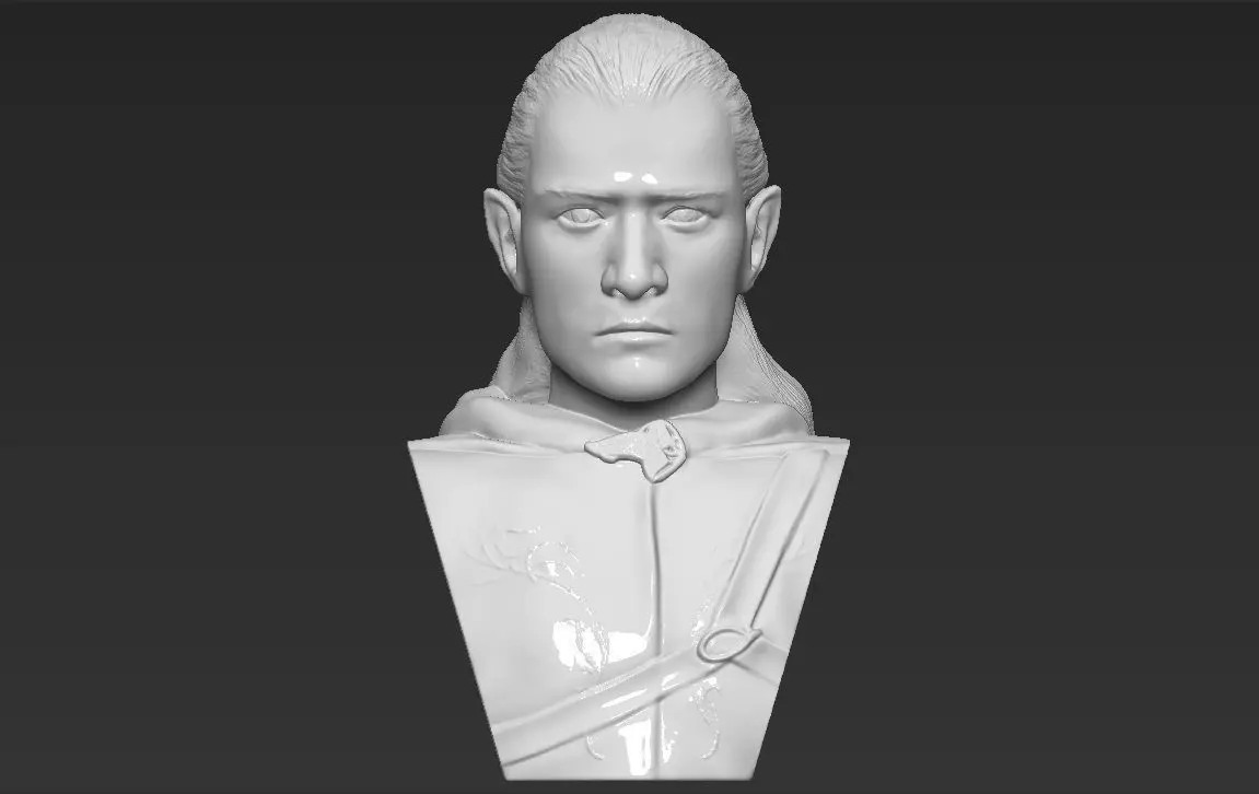 Legolas bust Lord of the Rings 3D printing ready stl obj formats 3D print model