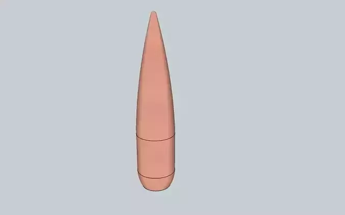 12-7x108mm replica projectile