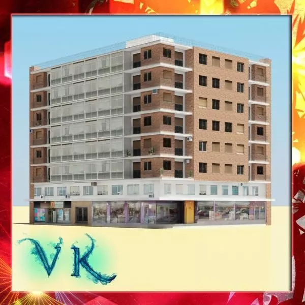 Photorealistic Low Poly Building 3D model_0