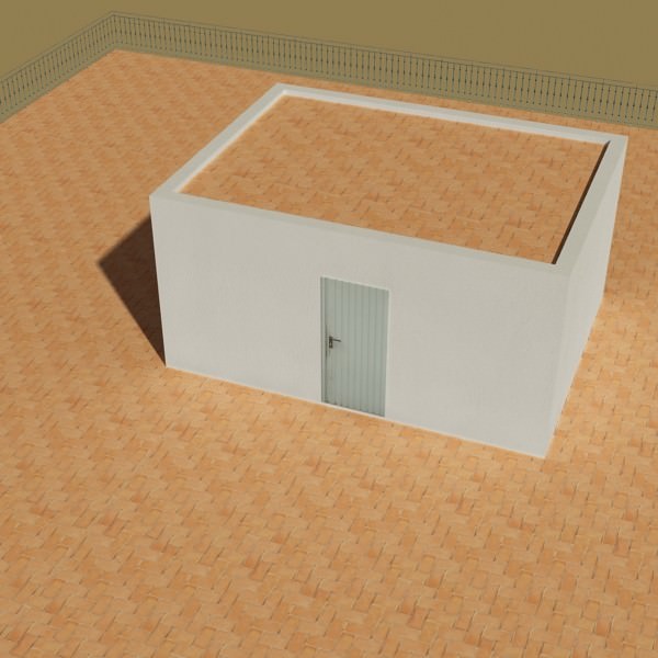 Photorealistic Low Poly Building 3D model_11