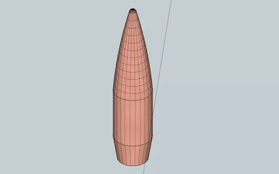 14-5x114mm replica projectile 3D print model_0
