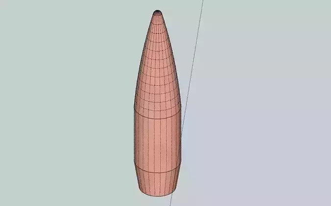 14-5x114mm replica projectile 3D print model