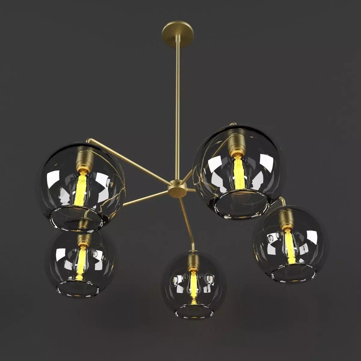 Sculptural Glass Globe 3D model_0