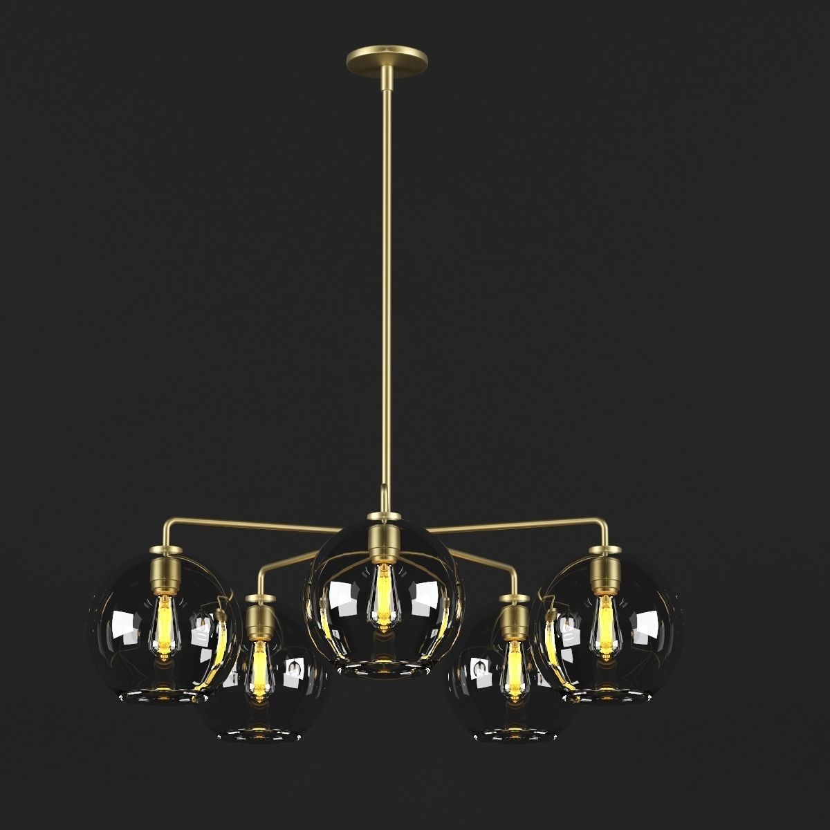 Sculptural Glass Globe 3D model_1