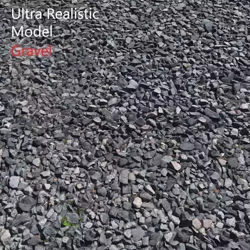 Ultra realistic Gravel Scan  3D model