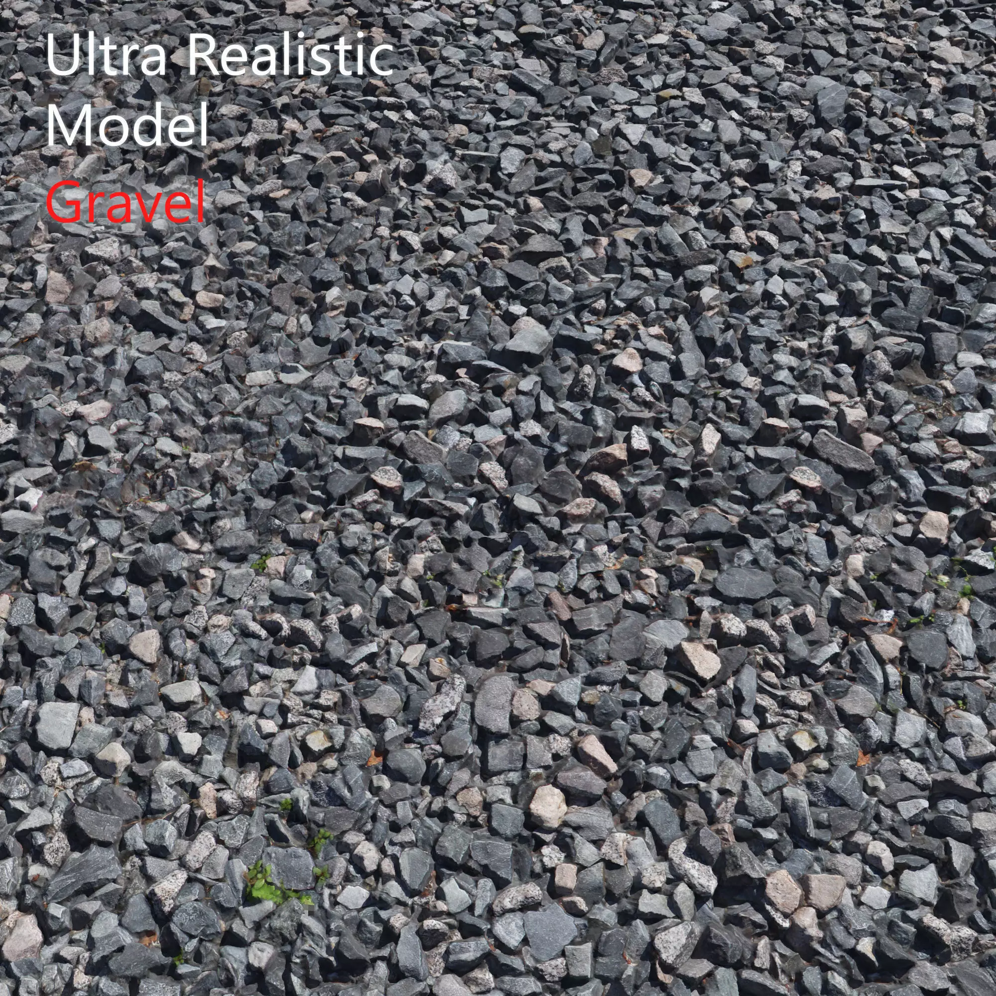Ultra realistic Gravel Scan  3D model_0