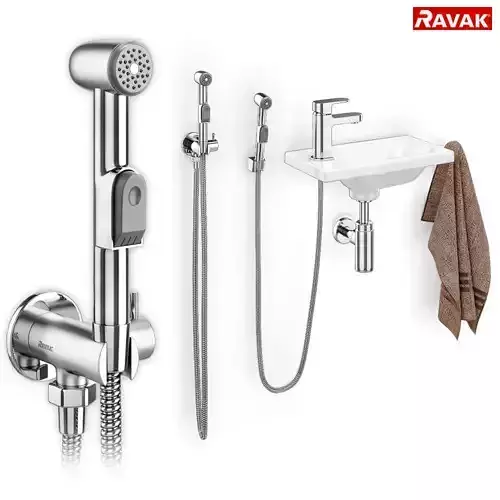Hygienic shower and washbasin Ravak