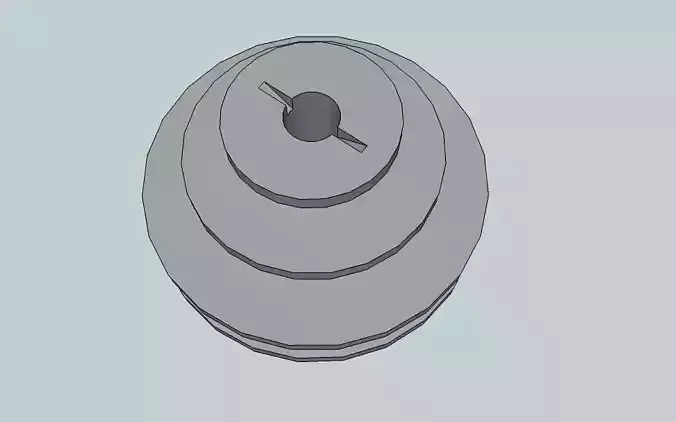 Unimat DB or SL compatible motor pulley 3D print model