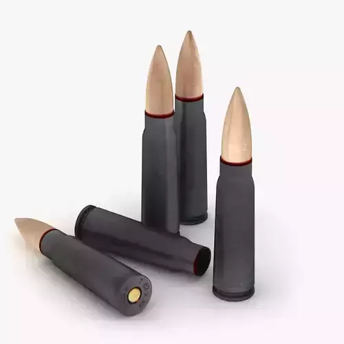 Cartridge AK 47 3D model