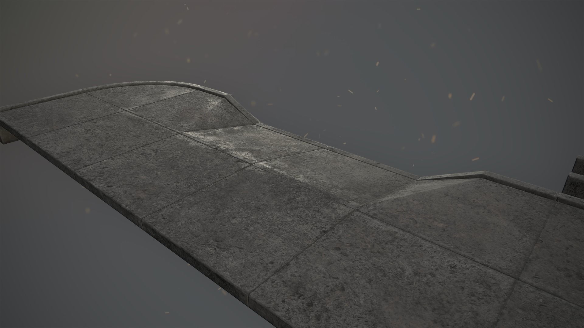 Sidewalk - Modular Set 1  Color Options Low-poly 3D model_9