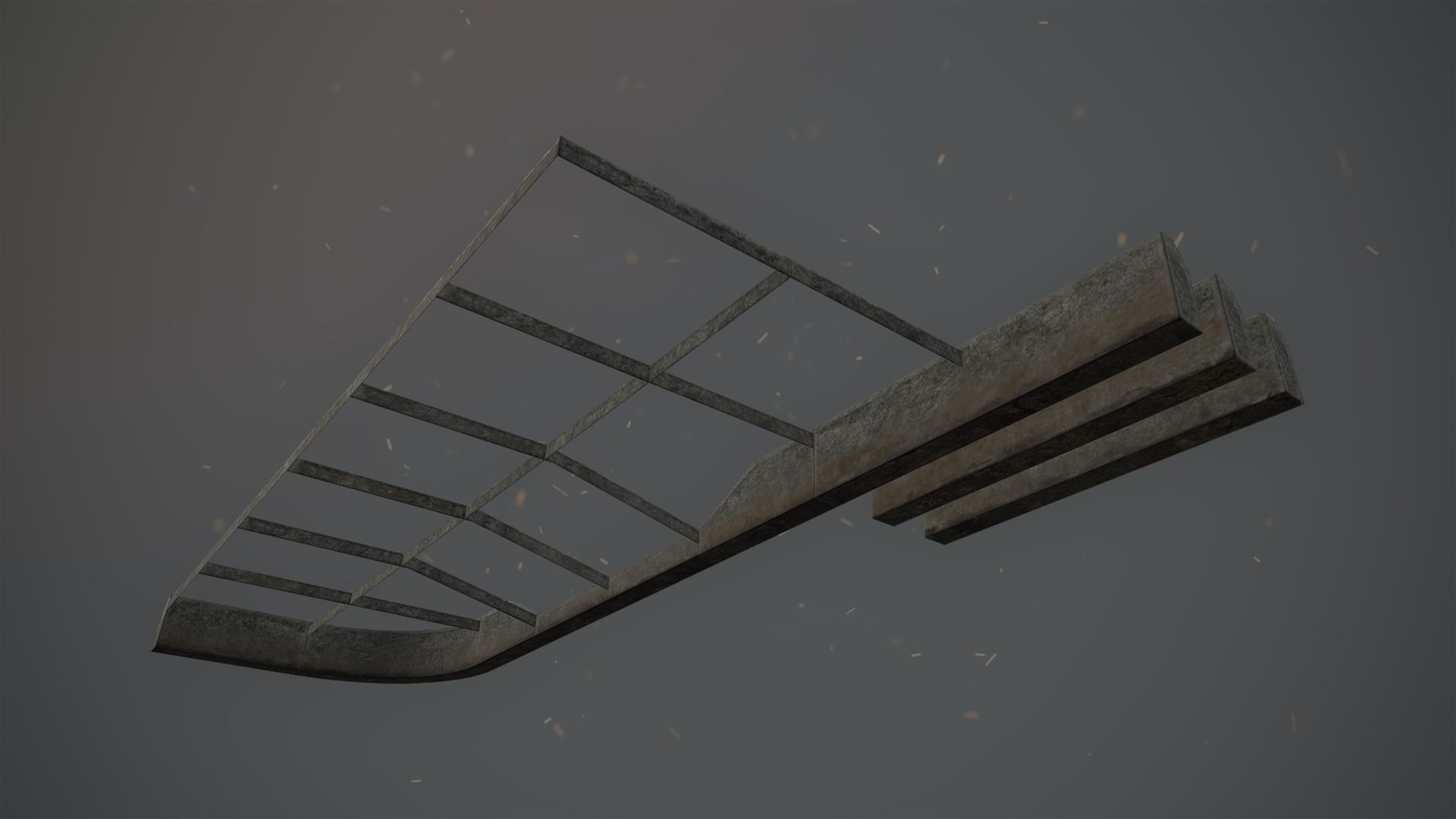 Sidewalk - Modular Set 1  Color Options Low-poly 3D model_7