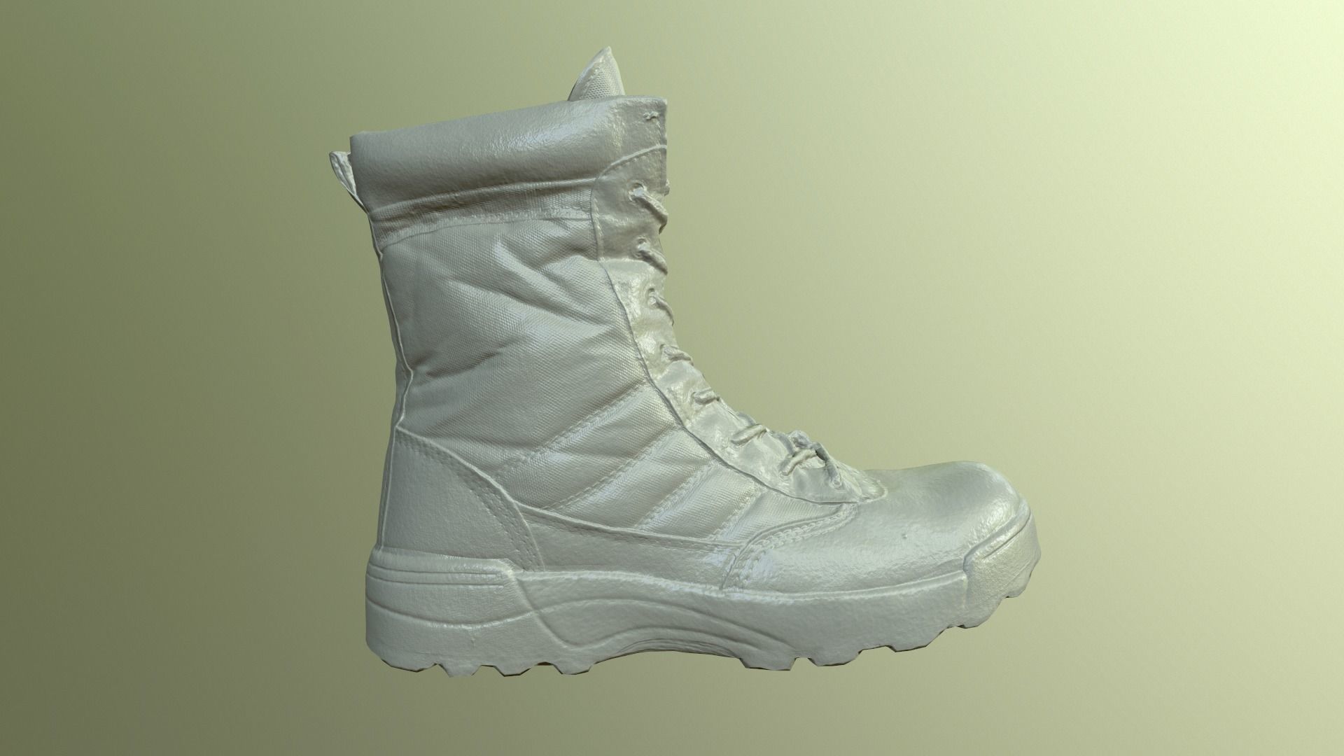 Desert army boot Low-poly 3D model_13
