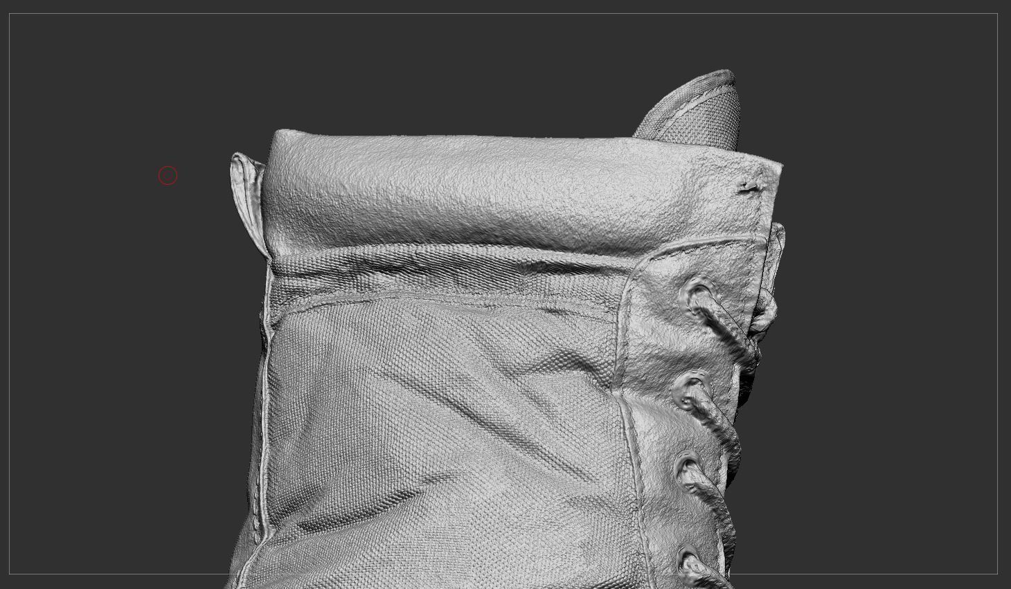 Desert army boot Low-poly 3D model_7