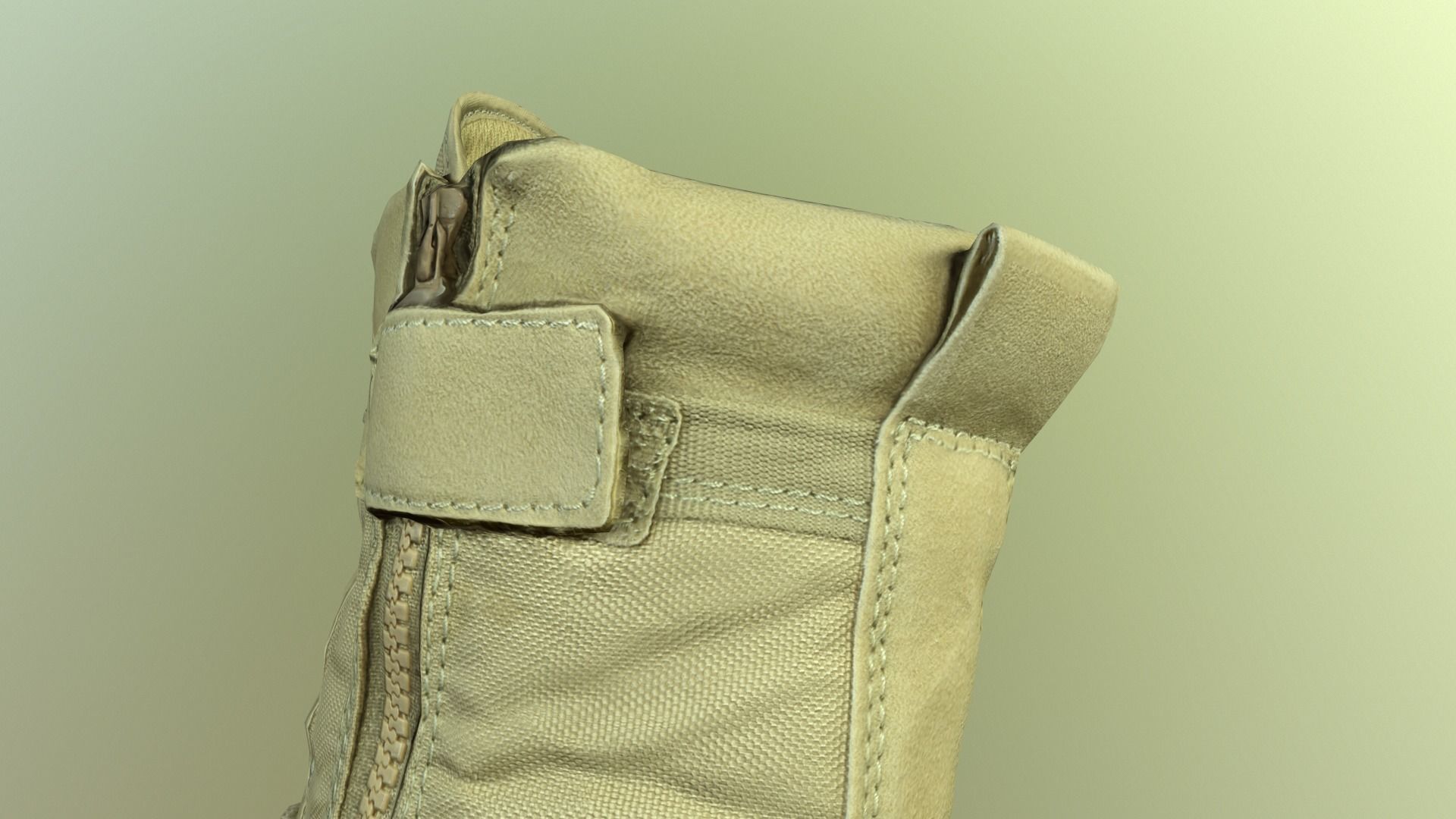 Desert army boot Low-poly 3D model_18