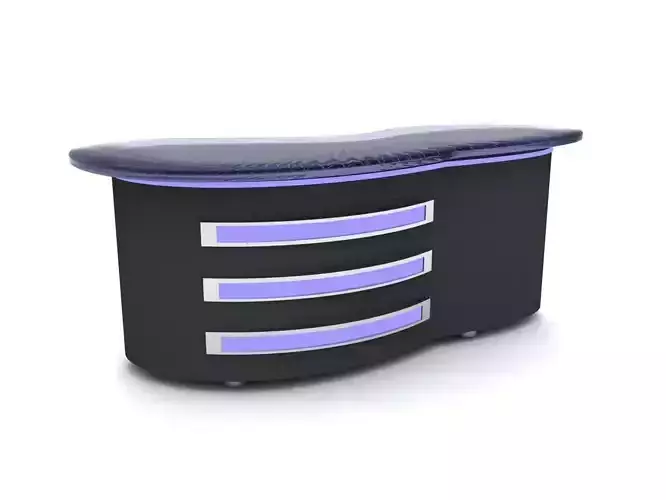 Virtual Tv Studio Desk 3D model