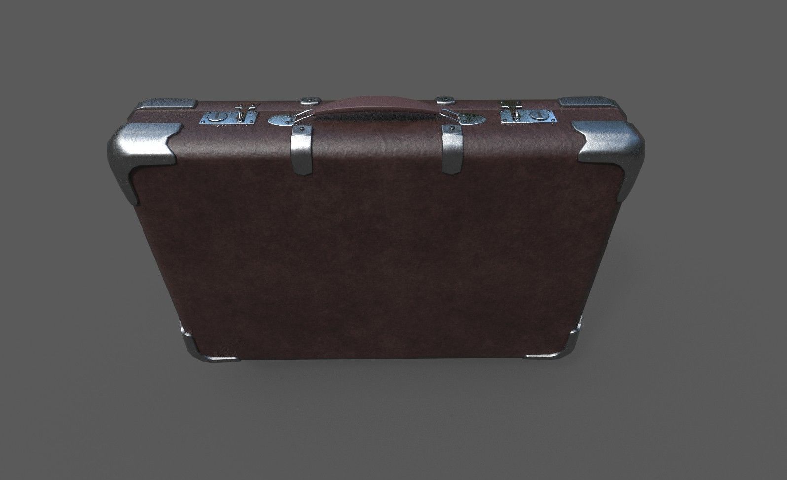 Low Poly Valise 2 suitcase Low-poly 3D model_2