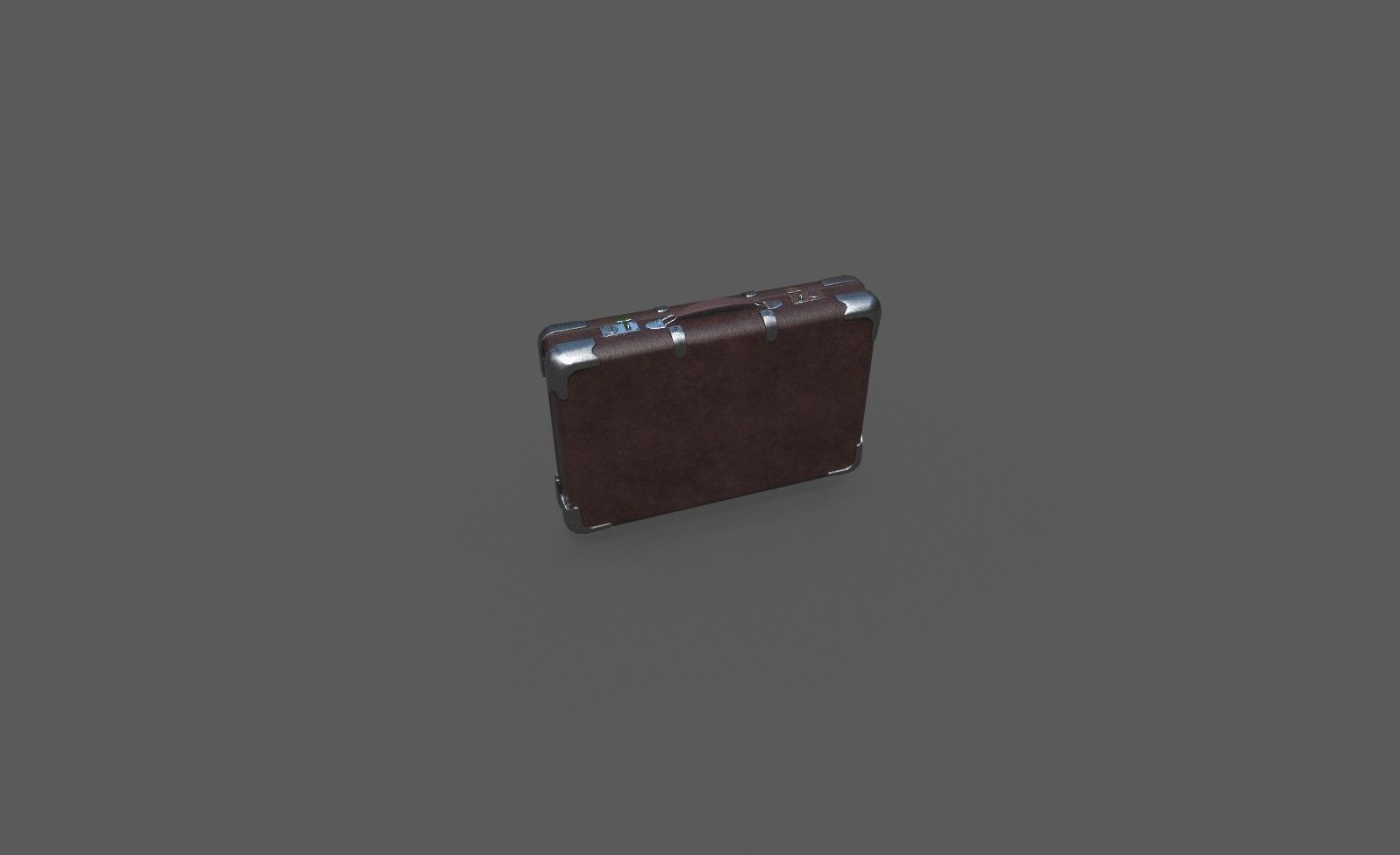 Low Poly Valise 2 suitcase Low-poly 3D model_5