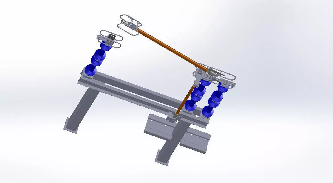 VERTICAL BREAK SWITCH-170KV Free 3D model