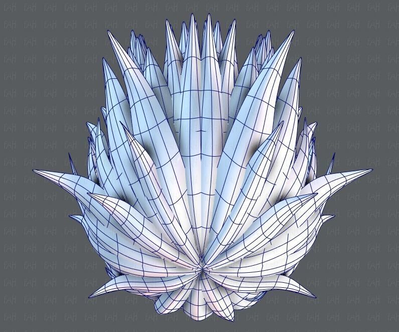 3D Hair style for Man TypeB V01 Low-poly 3D model_34