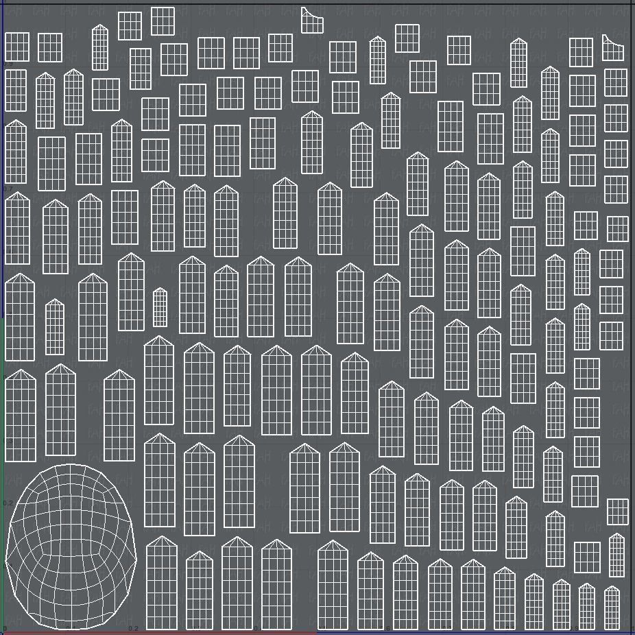 3D Hair style for Man TypeB V01 Low-poly 3D model_45